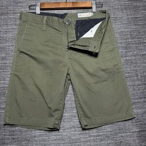 Volcom Shorts Mens 30 Olive Frckn Drifter 18Shrt Chino Skate C09117T3